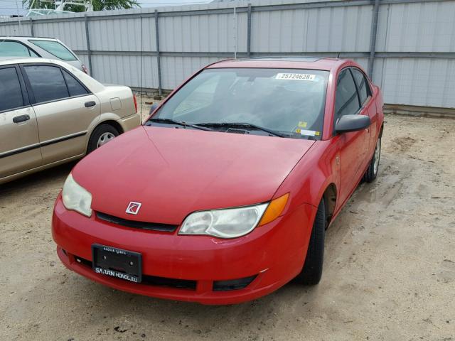 1G8AM15F07Z100997 - 2007 SATURN ION LEVEL RED photo 2
