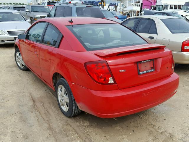 1G8AM15F07Z100997 - 2007 SATURN ION LEVEL RED photo 3