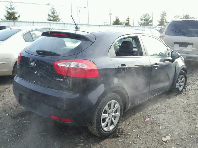 KNADN5A30D6302669 - 2013 KIA RIO EX BLACK photo 4