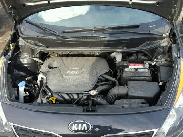 KNADN5A30D6302669 - 2013 KIA RIO EX BLACK photo 7