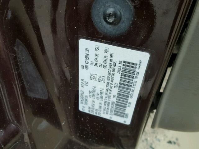 3D7KA28C54G120867 - 2004 DODGE RAM 2500 S MAROON photo 10