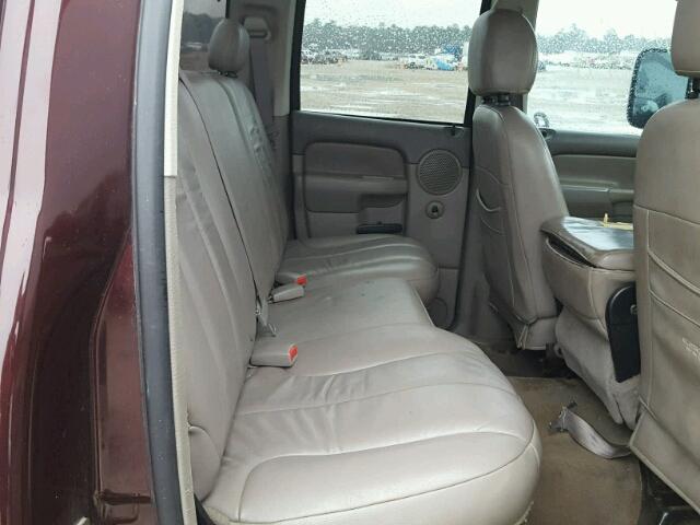 3D7KA28C54G120867 - 2004 DODGE RAM 2500 S MAROON photo 6