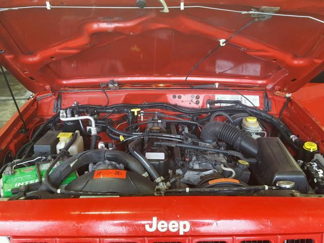 1J4FF68S5XL515211 - 1999 JEEP CHEROKEE S RED photo 7