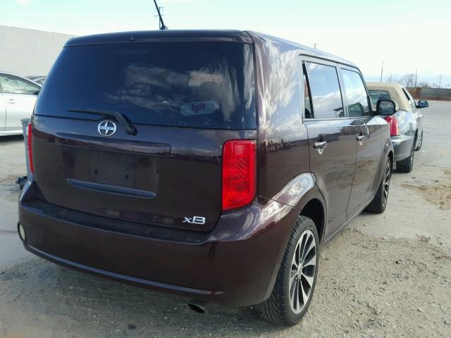 JTLKE50E681006169 - 2008 TOYOTA SCION XB 栗色 照片 4