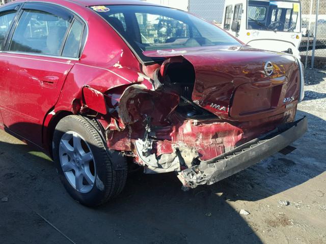 1N4AL11D46N368508 - 2006 NISSAN ALTIMA S RED photo 9