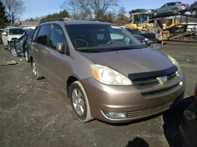 5TDZA22C74S135597 - 2004 TOYOTA SIENNA XLE GOLD photo 1