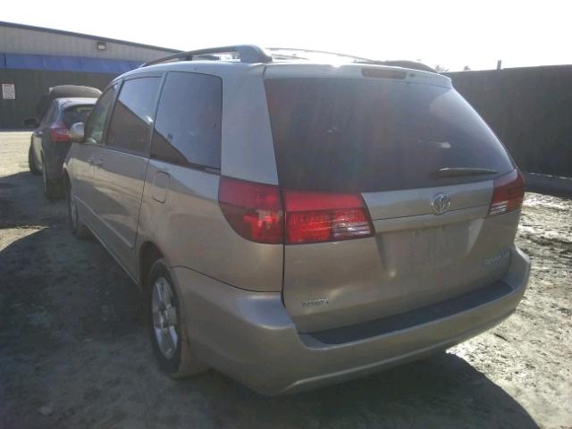 5TDZA22C74S135597 - 2004 TOYOTA SIENNA XLE GOLD photo 3