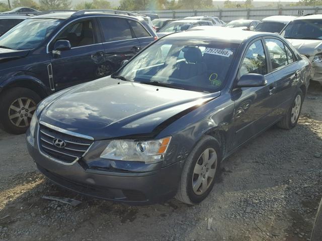 5NPET46C29H466549 - 2009 HYUNDAI SONATA GLS BLUE photo 2