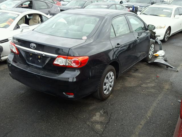 2T1BU4EEXDC001791 - 2013 TOYOTA COROLLA BA BLACK photo 4