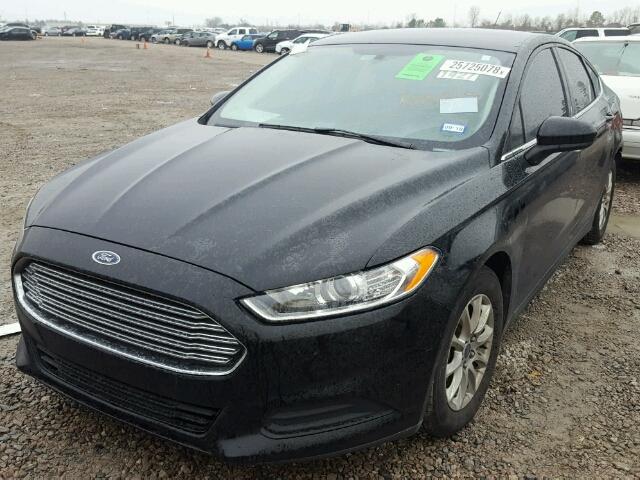 1FA6P0G75F5102114 - 2015 FORD FUSION S BLACK photo 2