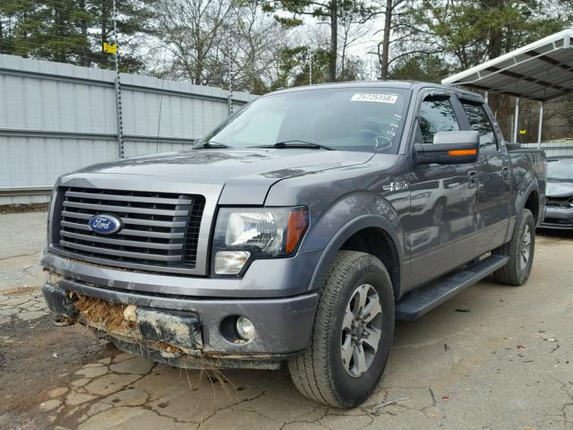 1FTFW1EF0BKD91105 - 2011 FORD F150 SUPER GRAY photo 2