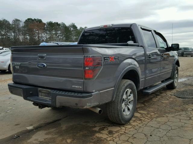 1FTFW1EF0BKD91105 - 2011 FORD F150 SUPER GRAY photo 4