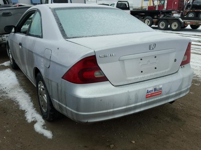 1HGEM22551L101261 - 2001 HONDA CIVIC LX SILVER photo 3