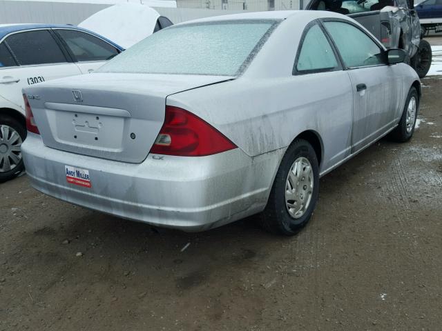 1HGEM22551L101261 - 2001 HONDA CIVIC LX SILVER photo 4