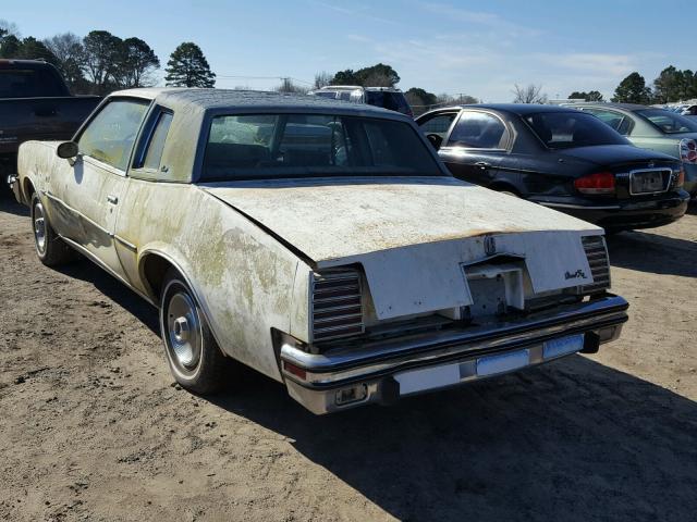 2J37Y8A222031 - 1978 PONTIAC GRAND PRIX WHITE photo 3