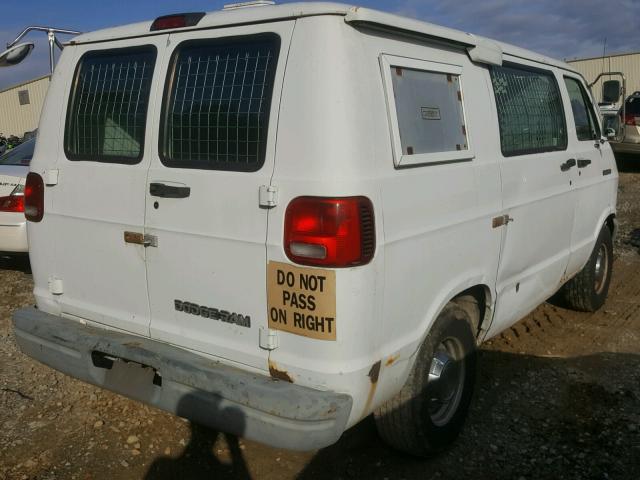 2B7HB21X2RK175981 - 1994 DODGE RAM VAN B2 WHITE photo 4