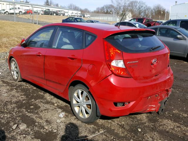 KMHCU5AE2DU107988 - 2013 HYUNDAI ACCENT GLS RED photo 3