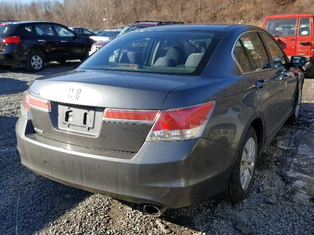 1HGCP2E36CA069489 - 2012 HONDA ACCORD LX GRAY photo 4