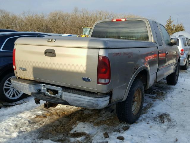 1FTRX18L81KF21965 - 2001 FORD F150 BEIGE photo 4