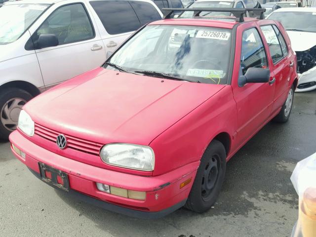 3VWKA81HXVM033128 - 1997 VOLKSWAGEN GOLF K2 RED photo 2