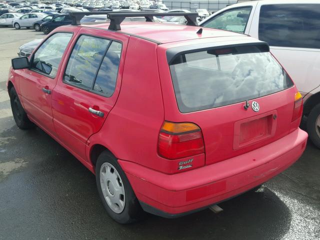 3VWKA81HXVM033128 - 1997 VOLKSWAGEN GOLF K2 RED photo 3