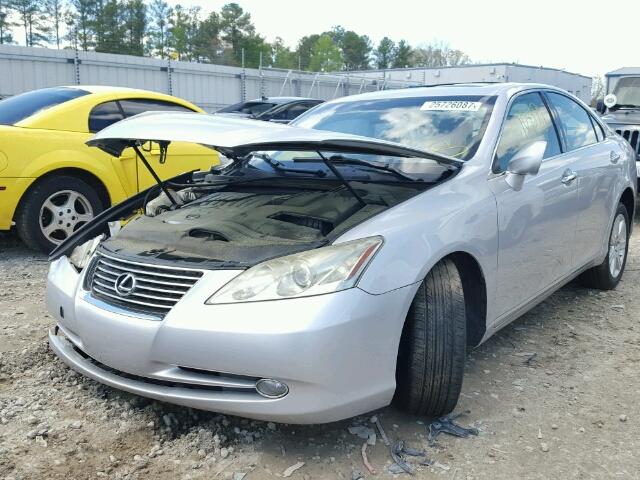 JTHBJ46G372107509 - 2007 LEXUS ES 350 SILVER photo 2