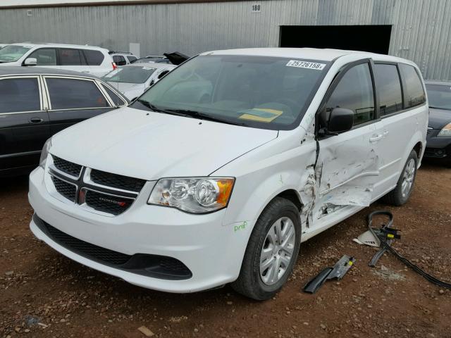 2C4RDGBG1FR623222 - 2015 DODGE GRAND CARA WHITE photo 2