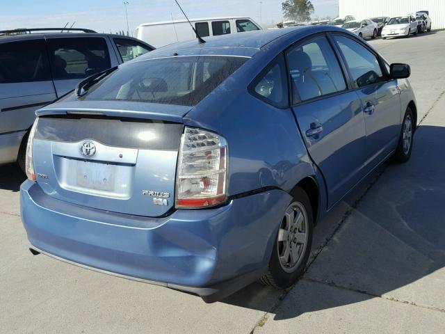 JTDKB20U477652784 - 2007 TOYOTA PRIUS BLUE photo 4