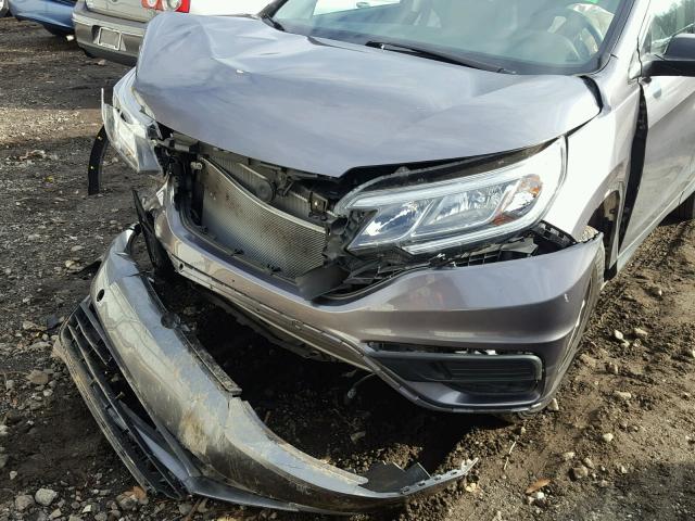 2HKRM3H30FH504653 - 2015 HONDA CR-V LX GRAY photo 9