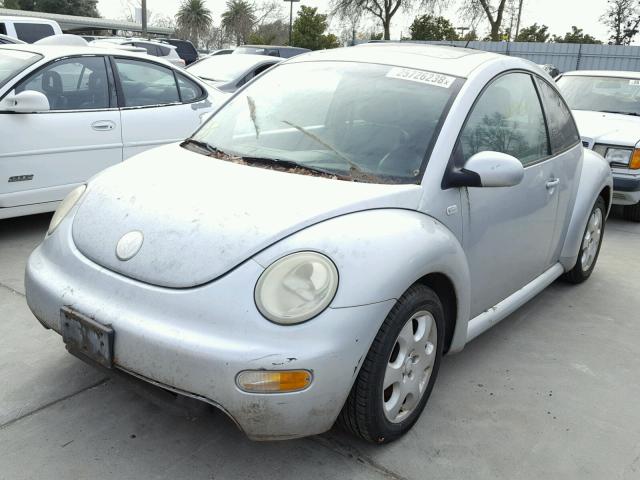 3VWCK21C53M407130 - 2003 VOLKSWAGEN NEW BEETLE SILVER photo 2