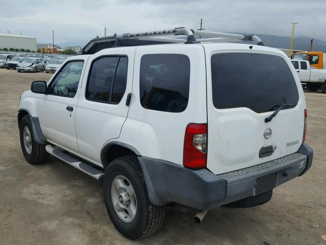 5N1ED28T52C546200 - 2002 NISSAN XTERRA XE WHITE photo 3