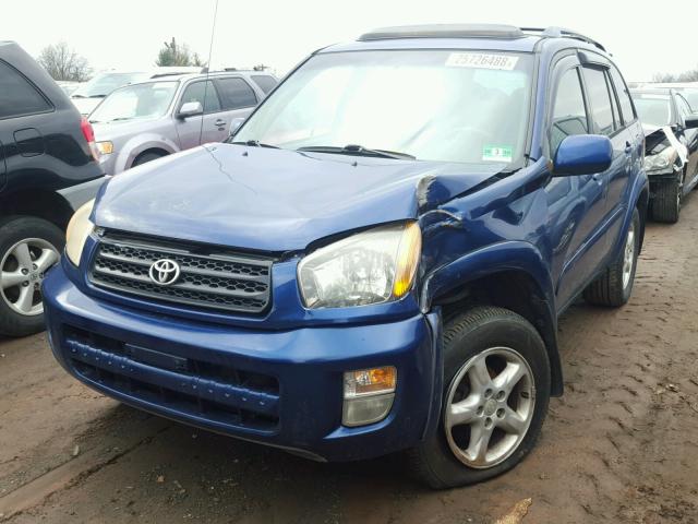 JTEHH20VX36085591 - 2003 TOYOTA RAV4 BLUE photo 2