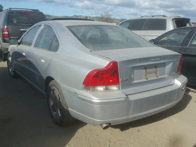 YV1RS592X52477222 - 2005 VOLVO S60 2.5T SILVER photo 3