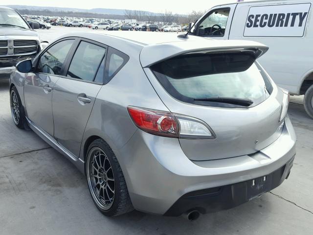 JM1BL1H36A1312436 - 2010 MAZDA SPEED 3 GRAY photo 3