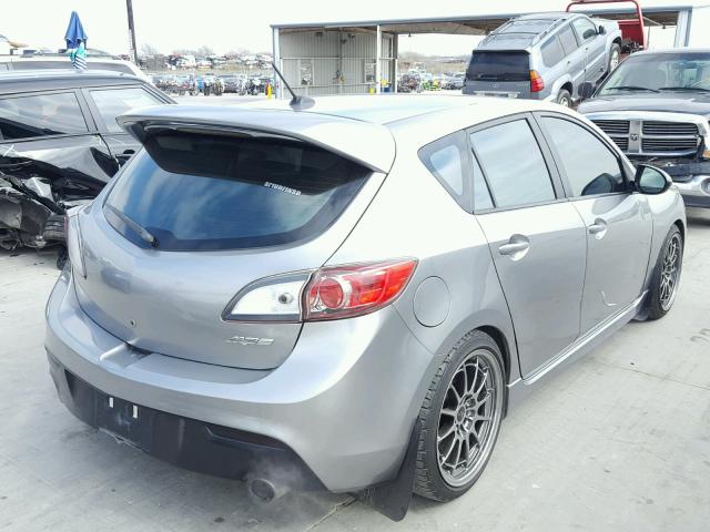 JM1BL1H36A1312436 - 2010 MAZDA SPEED 3 GRAY photo 4