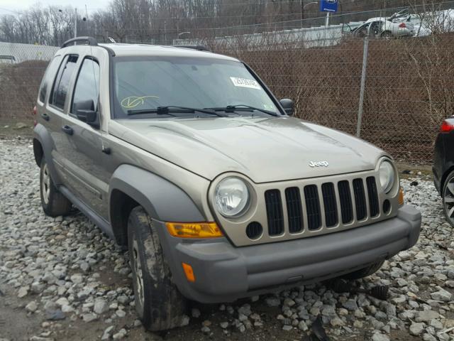 1J4GL48K97W647856 - 2007 JEEP LIBERTY SP TAN photo 1