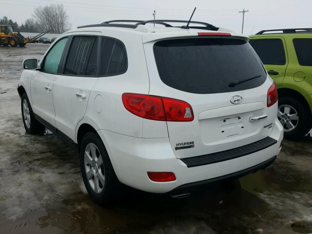 5NMSH13E39H312700 - 2009 HYUNDAI SANTA FE S WHITE photo 3