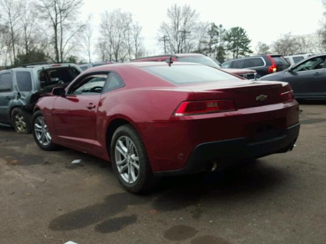 2G1FD1E35F9211452 - 2015 CHEVROLET CAMARO LT RED photo 3