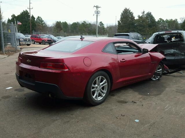 2G1FD1E35F9211452 - 2015 CHEVROLET CAMARO LT RED photo 4