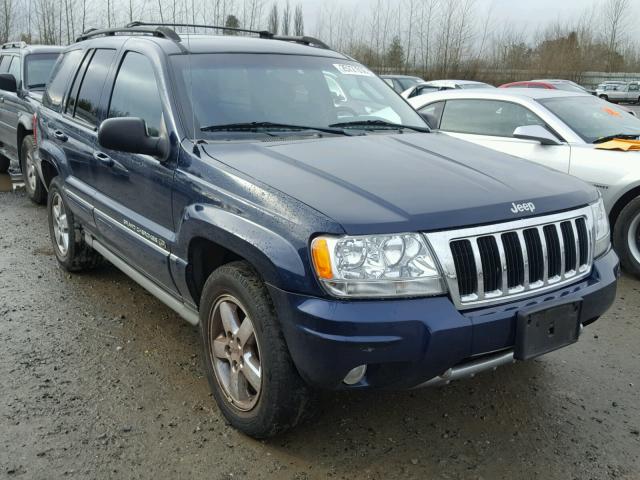 1J8GW68J94C296582 - 2004 JEEP GRAND CHER BLUE photo 1