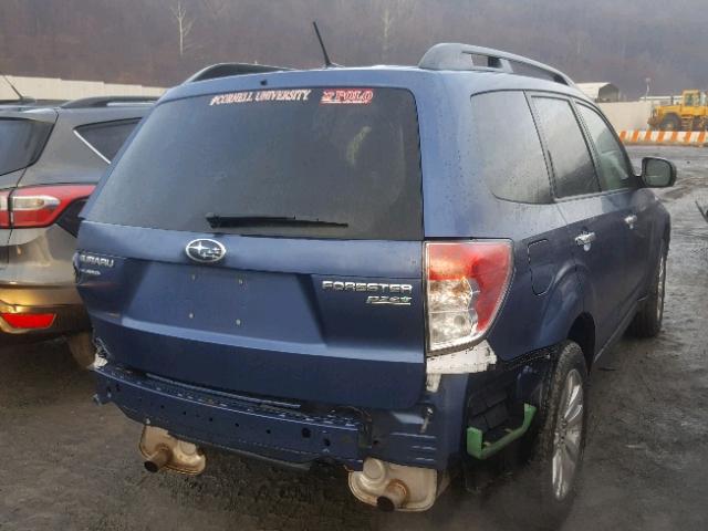 JF2SHADC7DH445744 - 2013 SUBARU FORESTER 2 BLUE photo 4