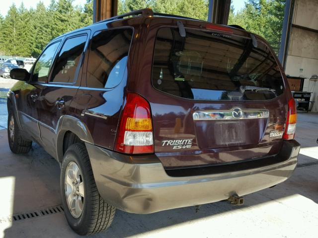 4F2CU081X1KM70363 - 2001 MAZDA TRIBUTE LX RED photo 3