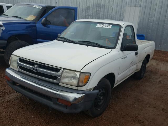 4TANL42N5XZ554973 - 1999 TOYOTA TACOMA WHITE photo 2