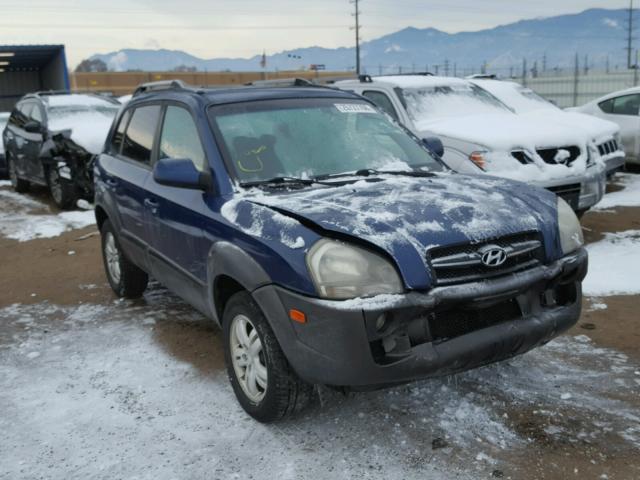 KM8JN72D16U302120 - 2006 HYUNDAI TUCSON GLS BLUE photo 1