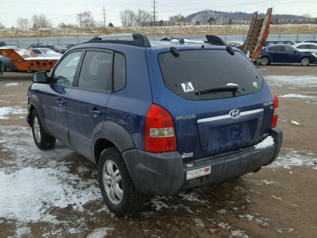 KM8JN72D16U302120 - 2006 HYUNDAI TUCSON GLS BLUE photo 3