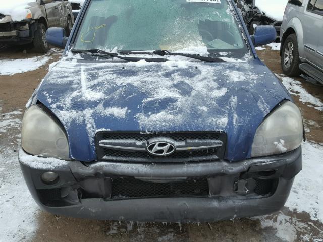 KM8JN72D16U302120 - 2006 HYUNDAI TUCSON GLS BLUE photo 7