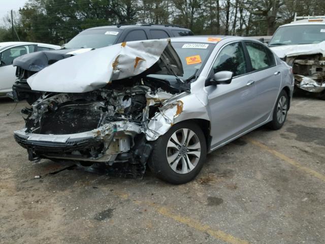 1HGCR2E36DA216762 - 2013 HONDA ACCORD LX SILVER photo 2