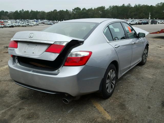 1HGCR2E36DA216762 - 2013 HONDA ACCORD LX SILVER photo 4