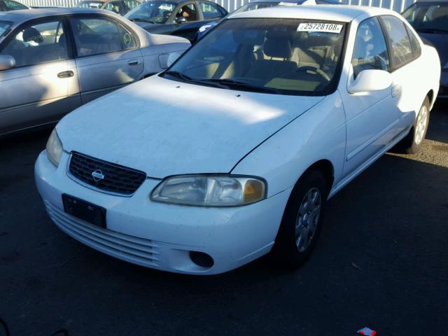 3N1CB51D92L602779 - 2002 NISSAN SENTRA XE WHITE photo 2