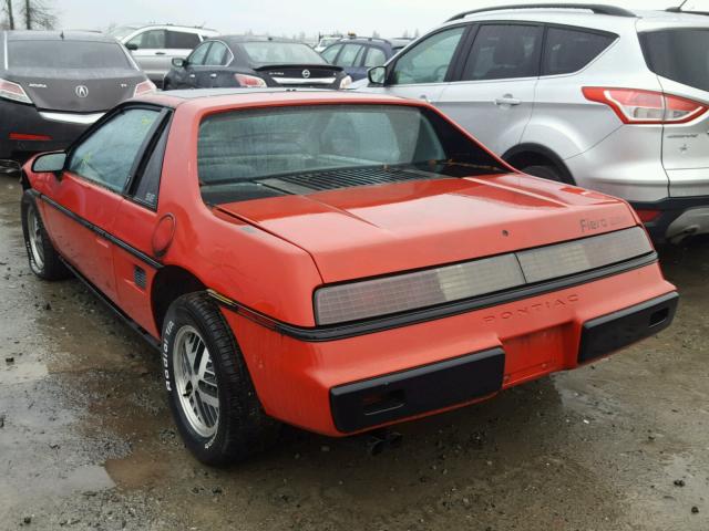 1G2AF37R5EP323651 - 1984 PONTIAC FIERO SE RED photo 3